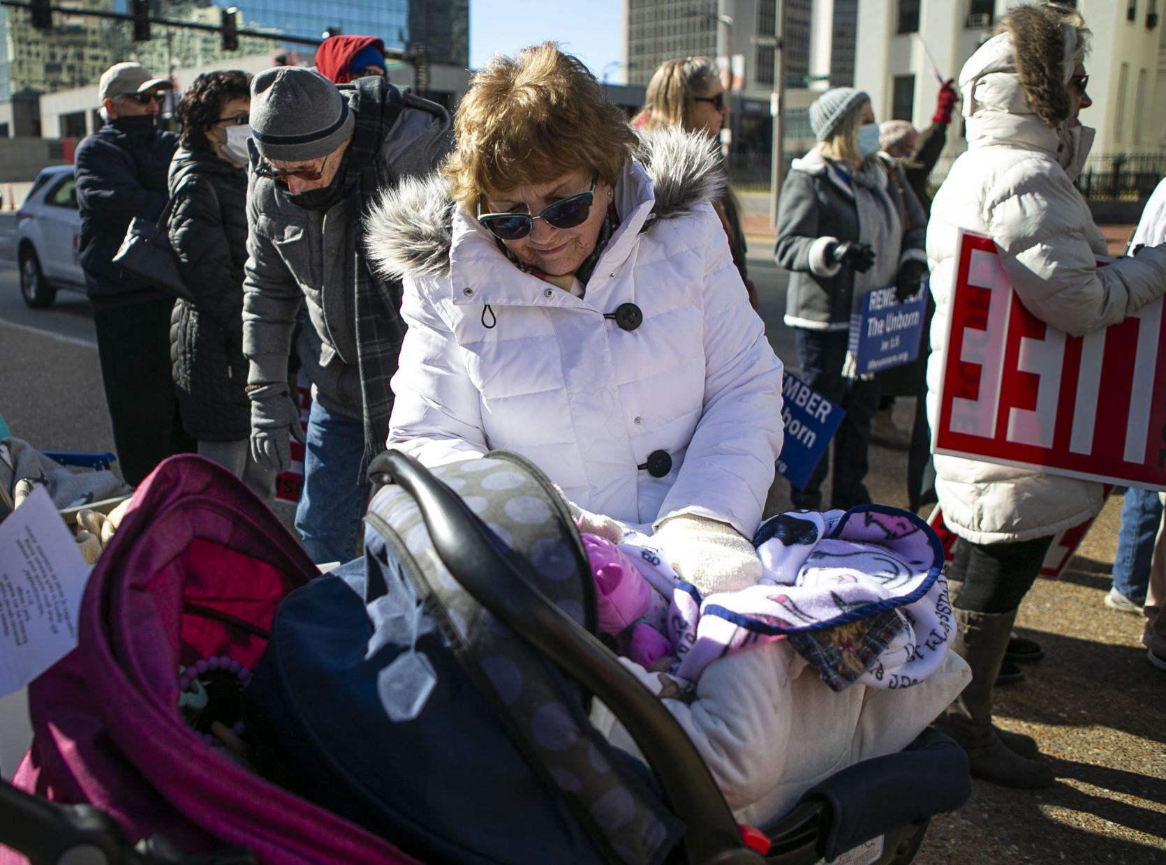 Anti-Abortion advocates rally in St. Louis on the anniversary of Roe v. Wade